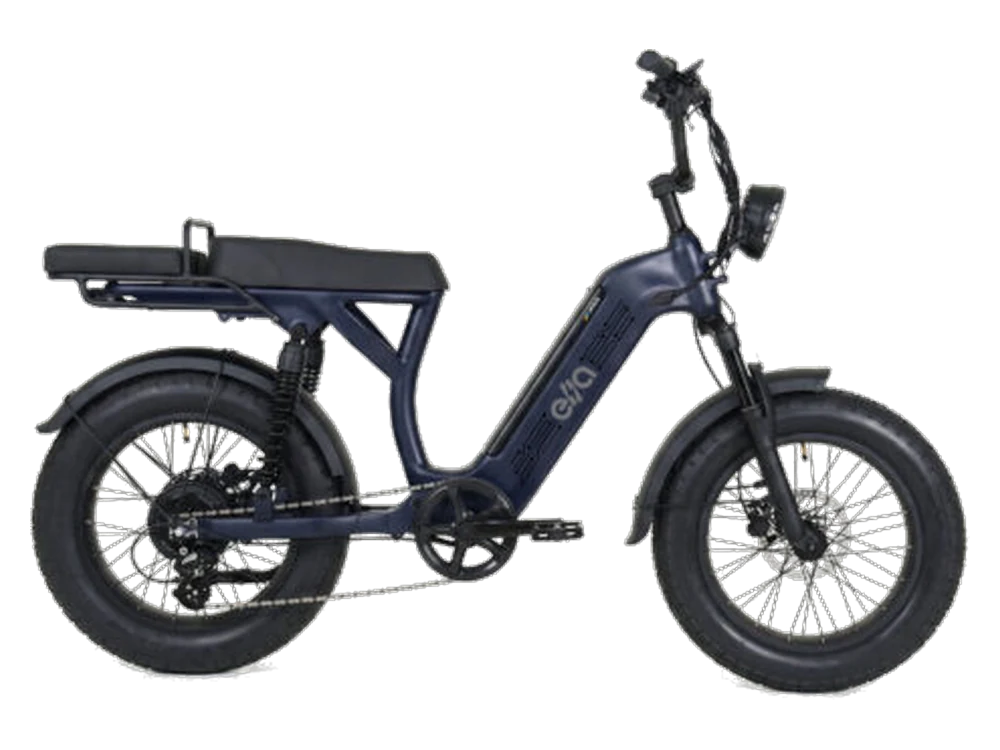 Ella Ride na cor Azul, vista lateral